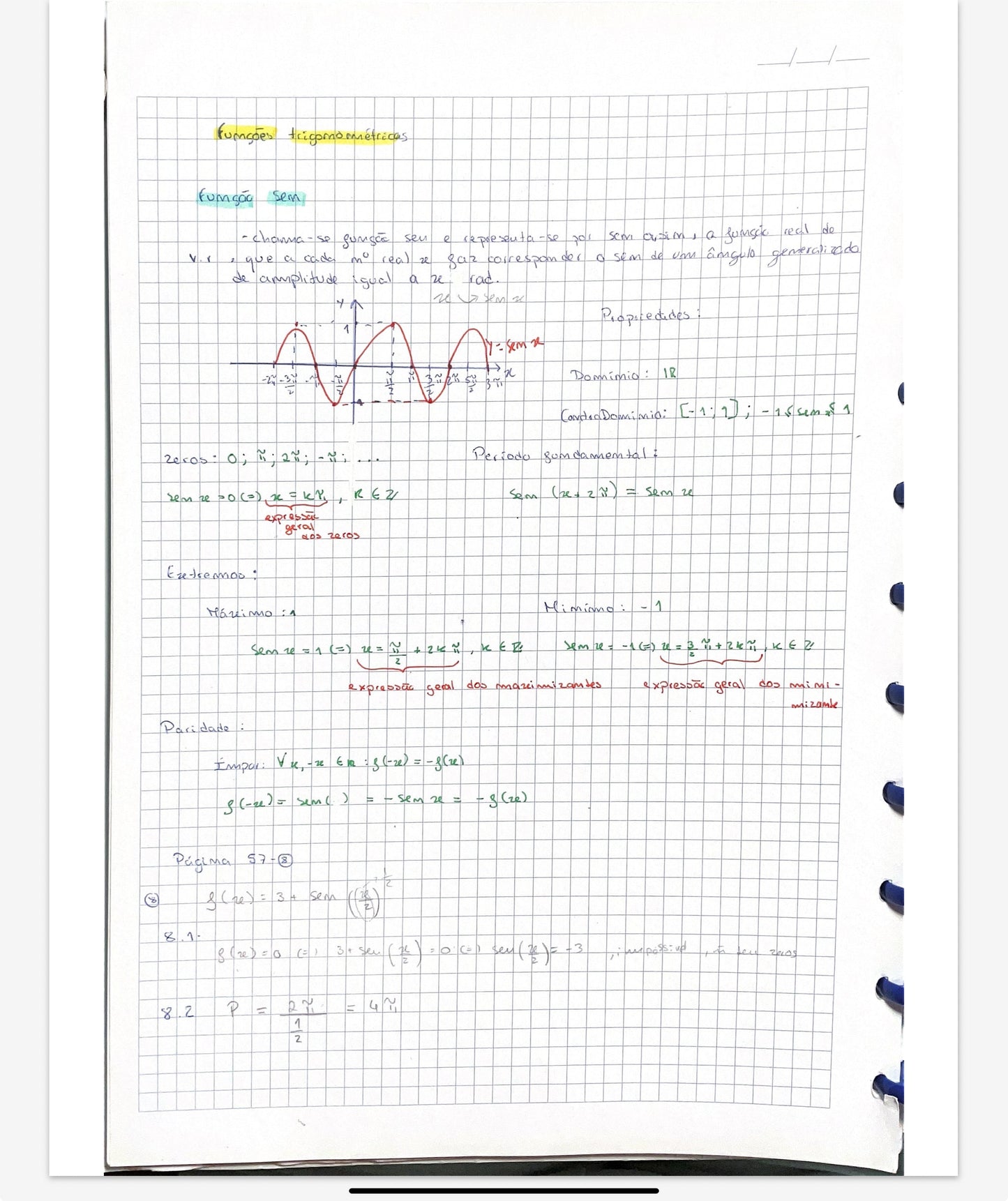 Resumo 11 ano Matemática