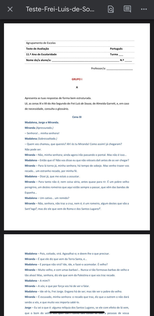 Resumo 11 ano Português
