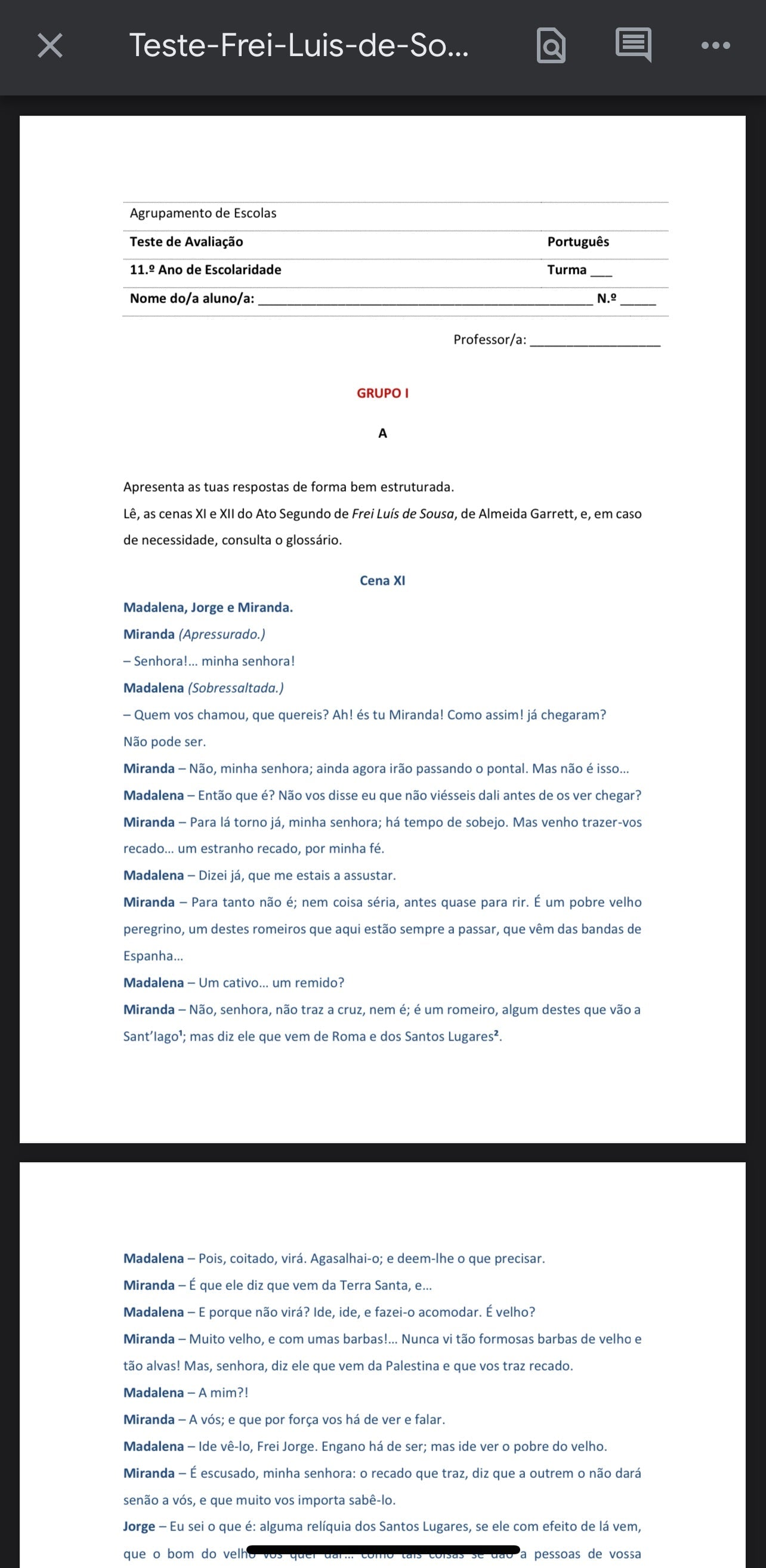 Resumo 10 ano Português