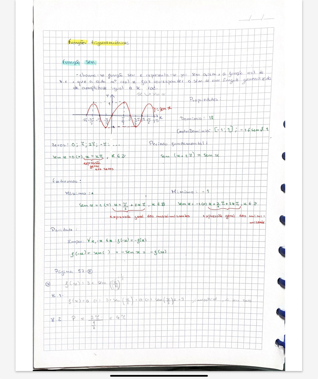 Resumo 11 ano Matemática
