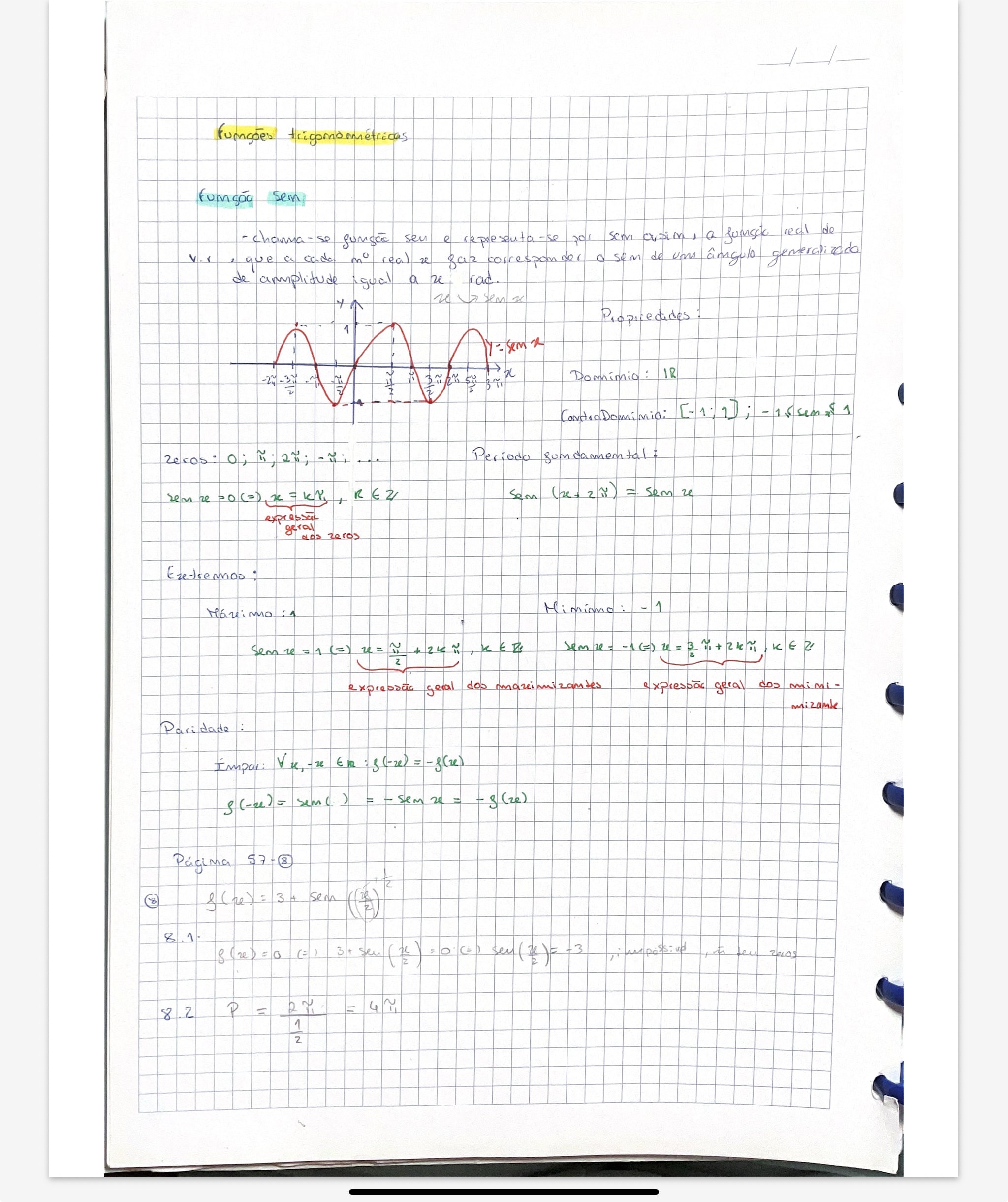 Resumo 11 ano Matemática