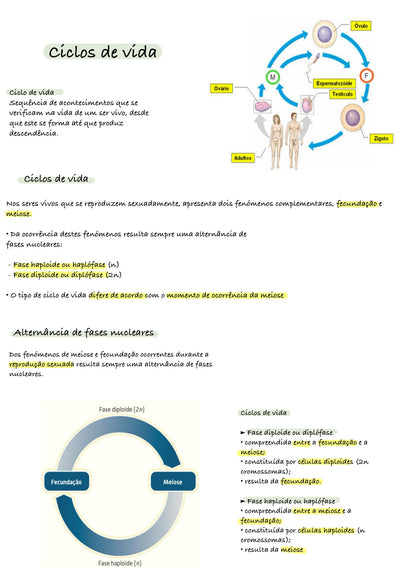 Resumo Biologia 11 ano