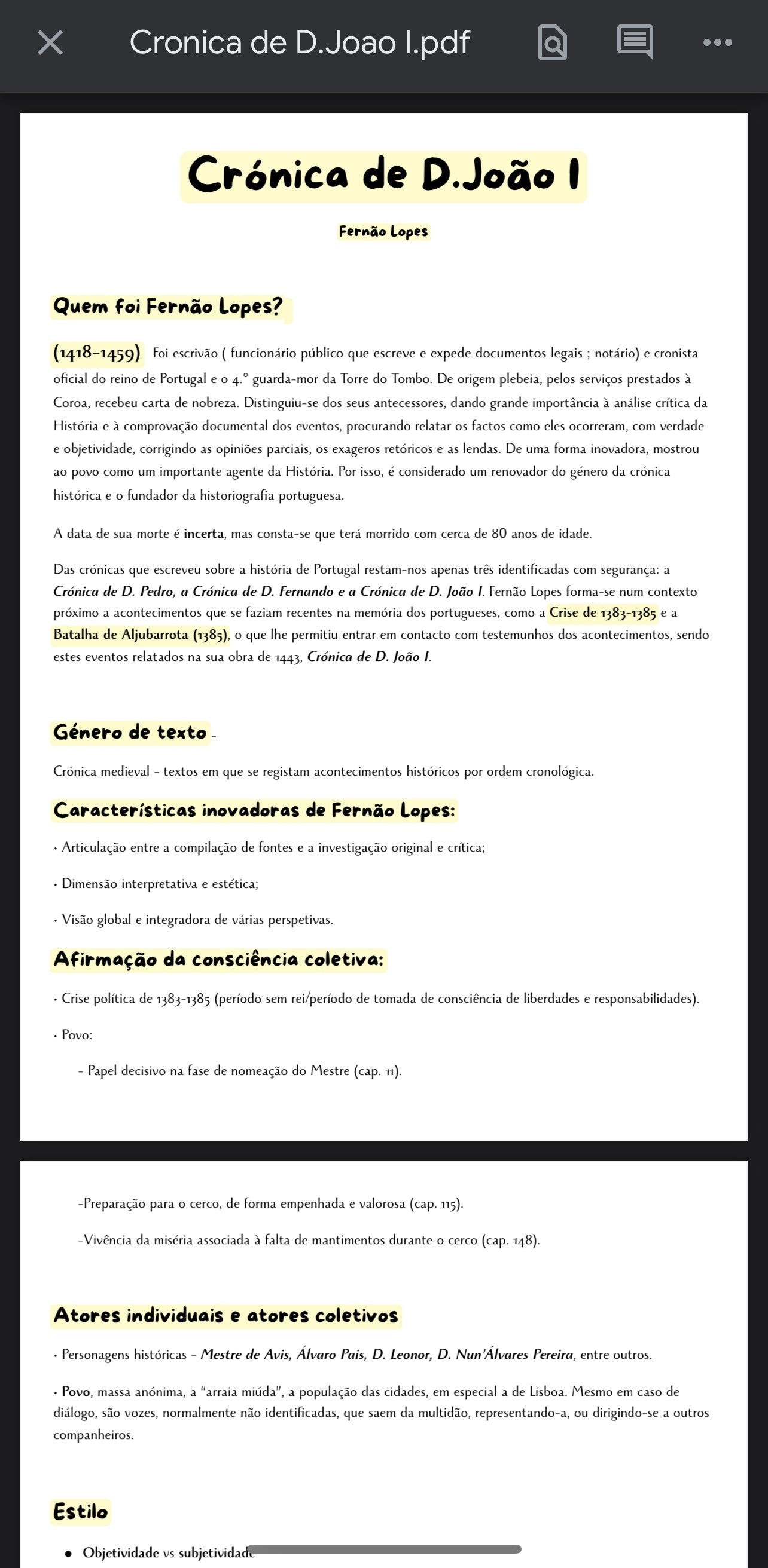 Resumo 10 ano Português