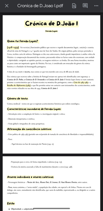 Resumo 10 ano Português