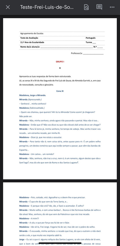 Resumo 10 ano Português